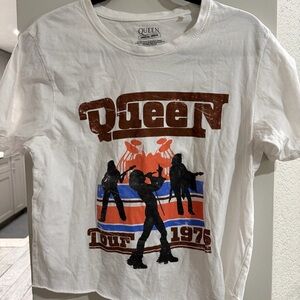 Queen White and Brown Tour Graphic Tee